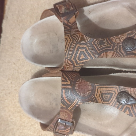 Birkenstock Gizeh Sandals Womens Brown Leather Thong Slides Size 38 - Picture 5 of 16